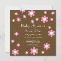 Modern & Fun Flowers Floral Baby Shower