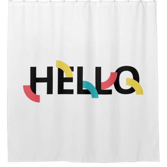 Modern, fun, playful, colourful design of Hello (Front)