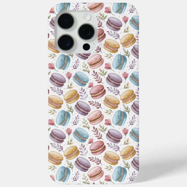 Modern Fun Sweet Macaroons Case-Mate iPhone Case (Back)