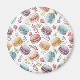 Modern Fun Sweet Macaroons Magnet