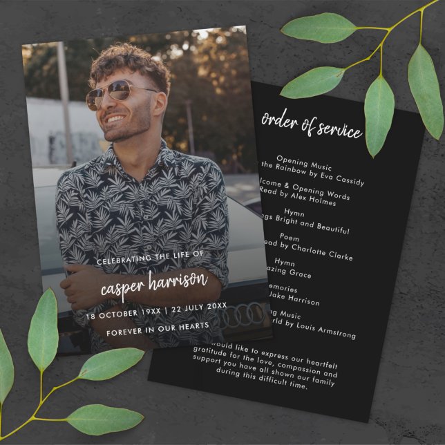 Modern Funeral | Celebration of Life Program (Creator Uploaded)