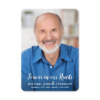 Modern Funeral Memorial Photo Sympathy Prayer Card