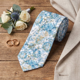 Modern Funky Cool Retro Polygon Mosaic Pattern Tie
