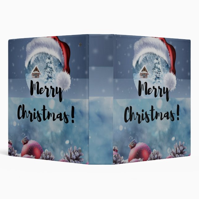 Modern funny cute Christmas reindeer      Binder (Background)