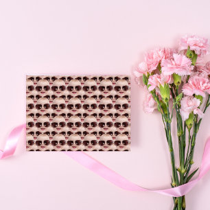 Modern Funny Face Birthday Christmas Party Gift  Wrapping Paper