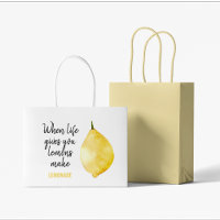 Modern Funny Lemon Yellow Quote