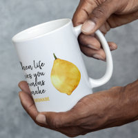 Modern Funny Lemon Yellow Quote