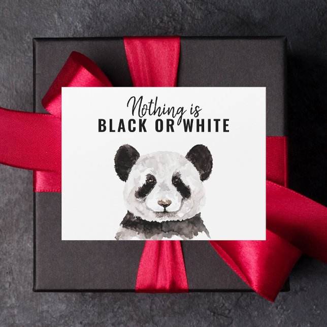 Modern Funny Panda Black And White With Quote (Creator Uploaded)