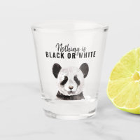 Modern Funny Panda Black And White With Quote