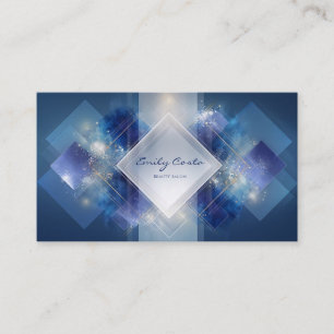 Modern Futuristic Geometric Tech Business Card