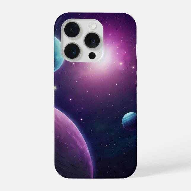 Modern Galactic iPhone 15 Pro Case (Back)