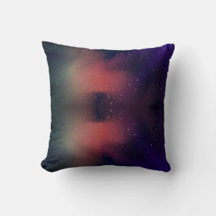 Modern Galaxy Night Sky Throw Pillow
