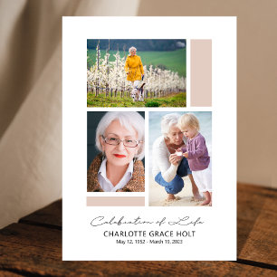 Modern Gallery Memorial Program