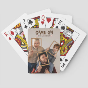 Modern Game On Joy Photo Personalized Playing Cards