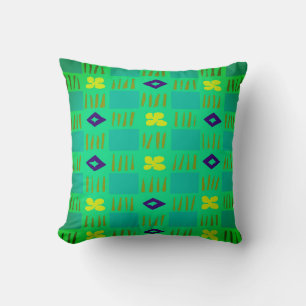 Modern Garden Throw Pillow