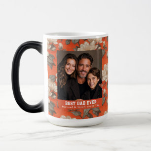 Modern Gardenias Bouquet Stepdad Day Espresso Magic Mug
