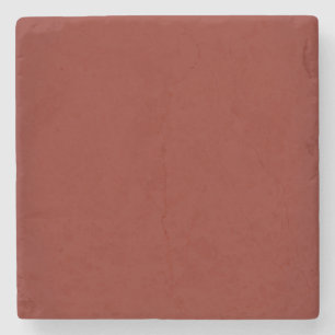 Modern Garnet Red Customizable Stone Coaster