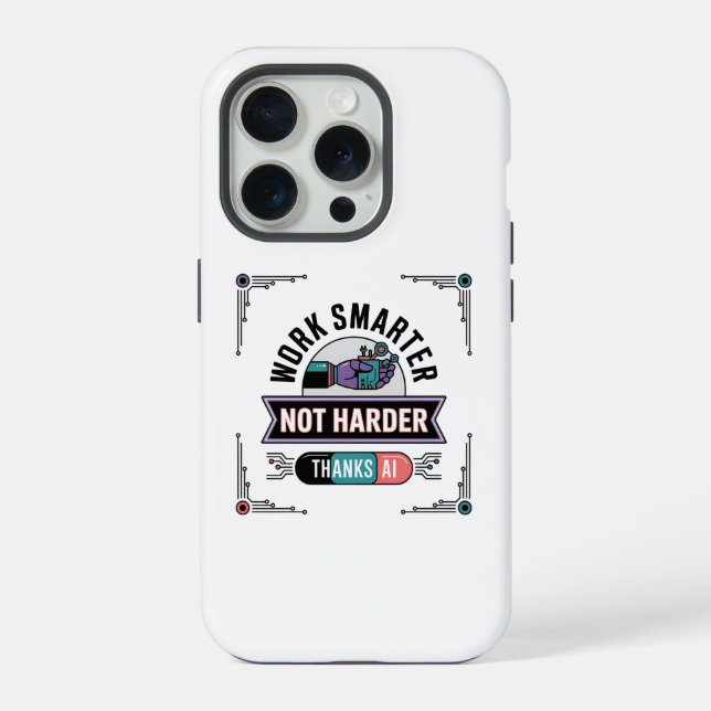 Modern Geek Tech Trends Digital Transformation iPhone Case (Back)