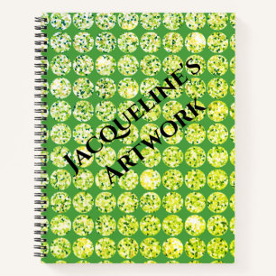 Modern Gem Feminine Personal Name Sketchbook Notebook