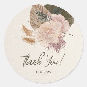 Modern Gender Reveal   Minimalist Gender Reveal  Classic Round Sticker