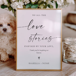 Modern Generations Of Love Wedding Sign