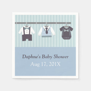 Modern Gentleman Baby Boy Shower Party Supplies Napkin