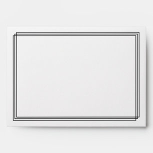 Modern Geomentric Lines - Floral Envelope