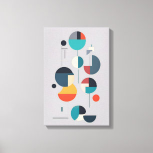 Modern Geometric Abstract Art - Minimalist Design Canvas Print