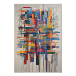 Modern Geometric Abstract Art Photo Print