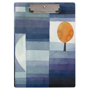 Modern Geometric Abstract Blue Orange Klee Clipboard