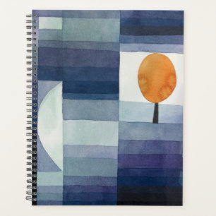 Modern Geometric Abstract Blue Orange Klee Planner