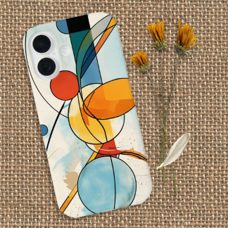 Modern Geometric Abstract iPhone 16 Case