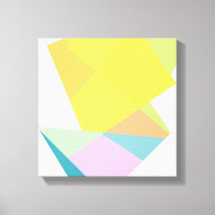 modern geometric abstract colourful art canvas print
