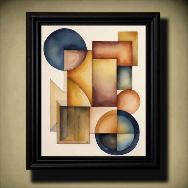 Modern Geometric Abstract Design 4:5 Poster (Creator Uploaded)