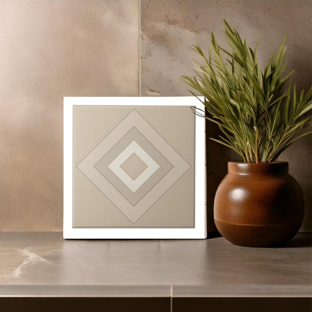 Modern Geometric Abstract Pat#12 Camel ID1192 Tile (Creator Uploaded)