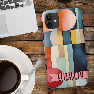 Modern Geometric Abstract Personalized Case-Mate iPhone Case