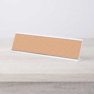 Modern Geometric Back to School Pattern Desk Name Plate