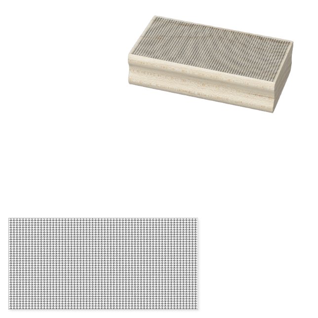 Modern Geometric Back to School Pattern Rubber Stamp (Stamped)