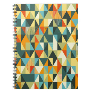 Modern Geometric background. Abstract flat pattern Notebook