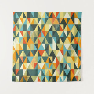 Modern Geometric background. Abstract flat pattern Tapestry
