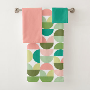 Modern Geometric Bath Towel Set
