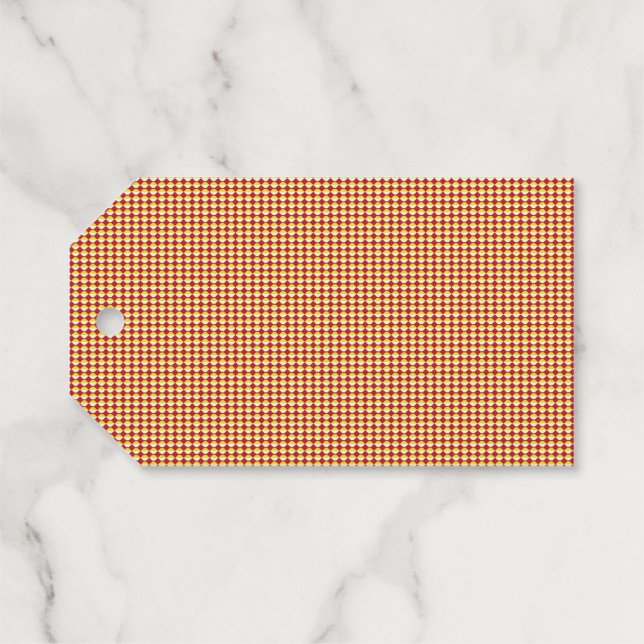 Modern Geometric Birthday Pattern Gift Tags (Back (Horizontal))