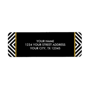 Modern Geometric Black and White Diamond Pattern