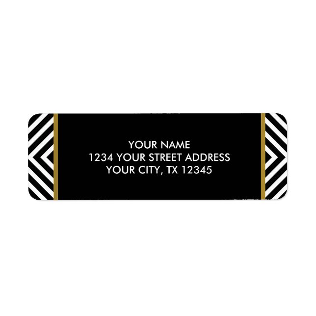 Modern Geometric Black and White Diamond Pattern (Front)