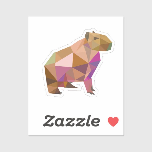 Modern Geometric Capybara for Every Capybara Lover (Sheet)