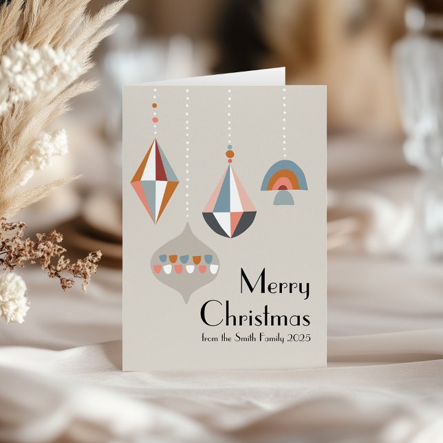 Modern Geometric Christmas  Card (Creator Uploaded)
