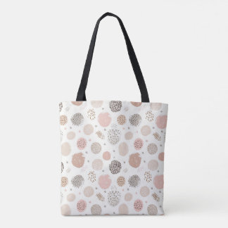Modern Geometric Circle Pattern Tote Bag 🌸✨