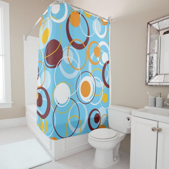 Modern Geometric Colourful Circles Shape Pattern (In Situ)