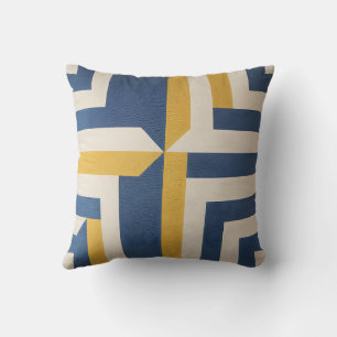 Modern Geometric Colourful Zigzag Square Throw Pillow
