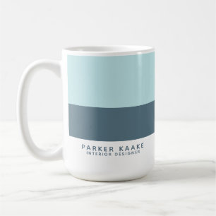 Modern Geometric company Blue Coffee Mug